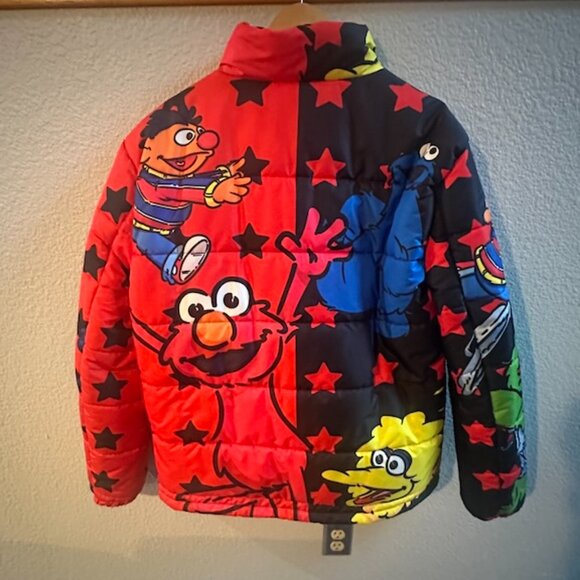 de Kryptic x Sesame Street Puffer Jacket XL NWOT - Sesame Workshop 2020 Big Bird - Picture 10 of 15